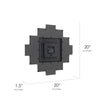 Black "Lifetime Memories" Picture Frame Wall Collage Clock